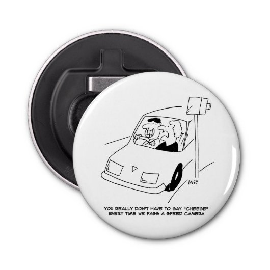 Décapsuleur Le conducteur dit du fromage en passant une caméra (Devant)