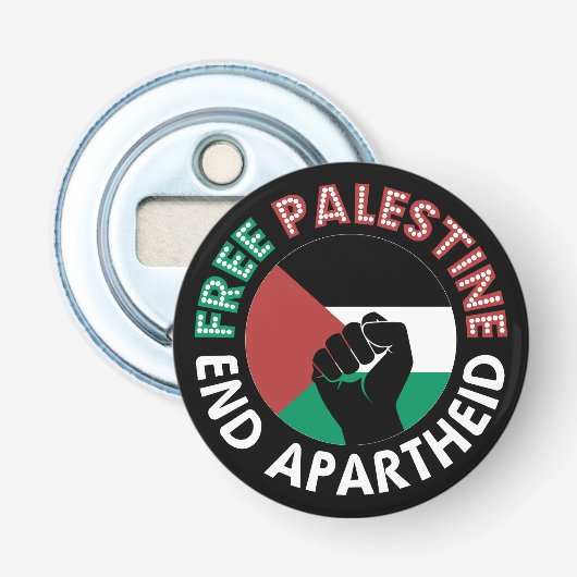 Décapsuleur Le drapeau de l'apartheid de la Palestine libre es (Devant)