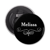 Décapsuleur Le noir et l'argent captivant (Devant)