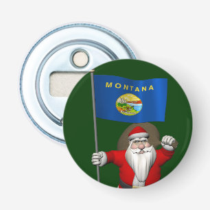 Décapsuleur Le Père Noël Avec L'Enseigne Du Montana