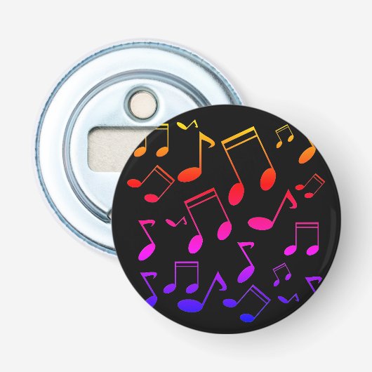Décapsuleur leçon de musique, notes (Devant)