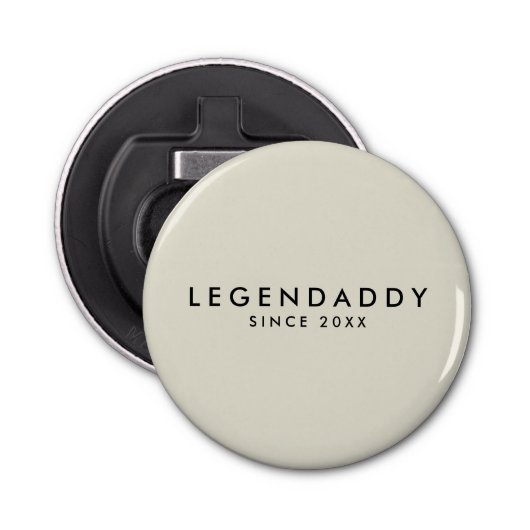 Décapsuleur Legendaddy pour légendaire papas simple minimalist (Devant)