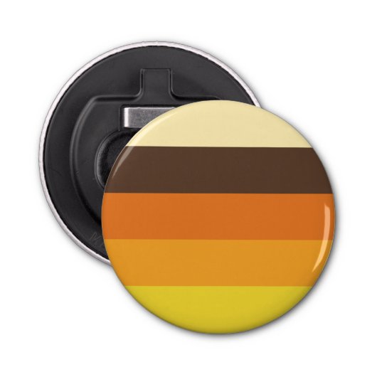 Décapsuleur les années 70 Motif de couleurs triées rétro (Devant)