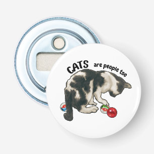 Décapsuleur LES CHATS sont des gens aussi, Chat et BILLES