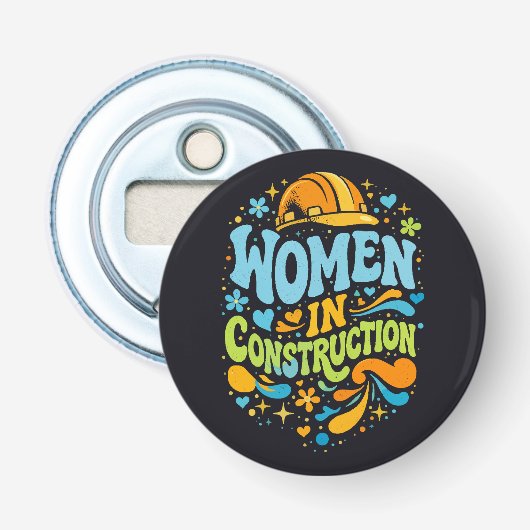 Décapsuleur Les femmes dans la construction Rétro Empowerment (Devant)