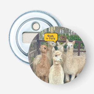 Décapsuleur Les lamas viennent du Pérou sur cet ouvre-bouteill
