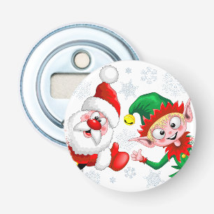 Décapsuleur Les personnages de Noël de père Noël et Elf