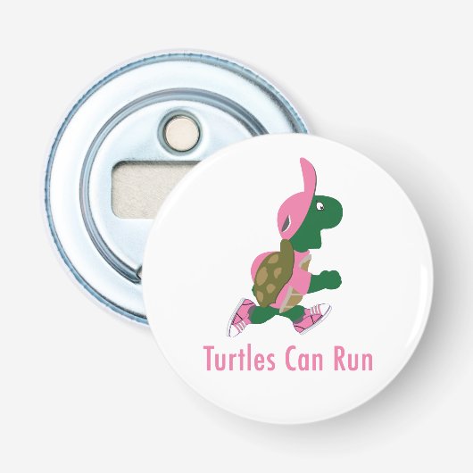 Décapsuleur Les tortues peuvent courir (Devant)