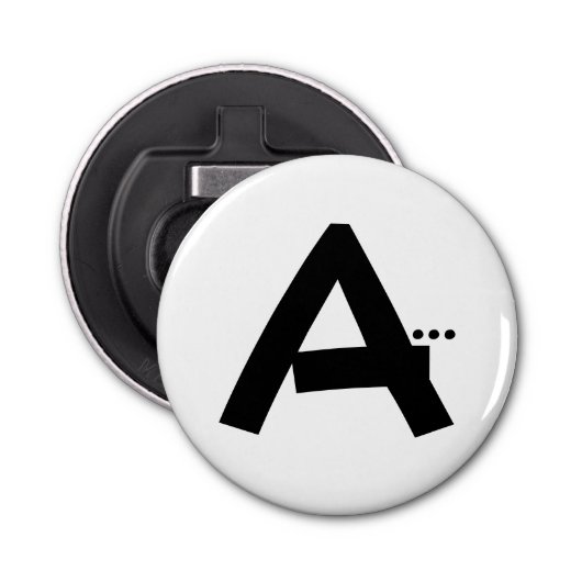 Décapsuleur LETTRE INITIALE BOUTEILLE DE MONogramme (Devant)