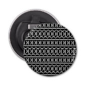 Décapsuleur Lettre initiale D monogramme (Devant)