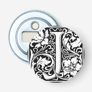 Décapsuleur Lettre J Monogramme médiéval Art Nouveau