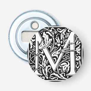 Décapsuleur Lettre M Monogramme médiéval Art Nouveau