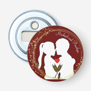 Décapsuleur Levez un toast à l'élégance du couple heureux