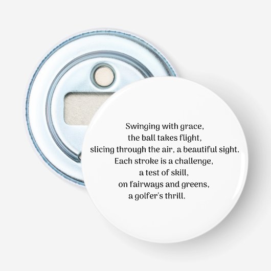 Décapsuleur L'excitation de Golfer (Devant)