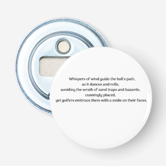 Décapsuleur L'excitation de Golfer (Devant)