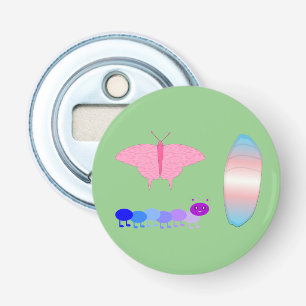 Décapsuleur LGBTQIA Papillon de la Fierté Transgenre Chenille