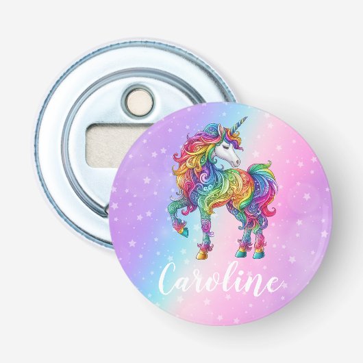 Décapsuleur licorne colorée magique (Devant)
