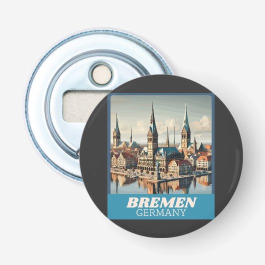 Décapsuleur Ligne aérienne Retro Bremen (Devant)
