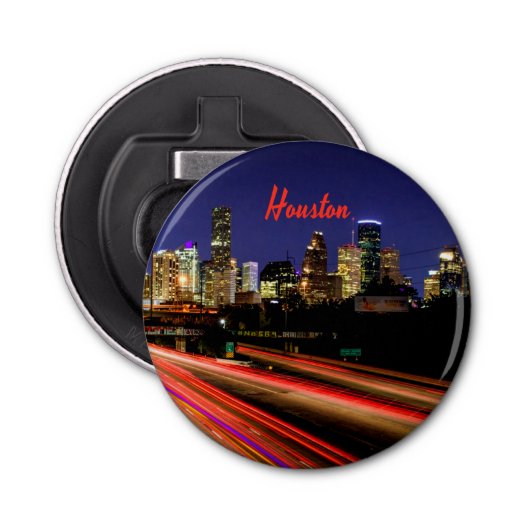 Décapsuleur Ligne Skyline de Houston Texas City (Devant)