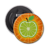 Décapsuleur Lime Apple Pop - Gras Citrus Art Bottle Opener (Devant)