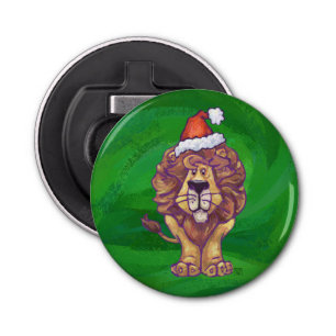 Décapsuleur Lion Christmas on Green