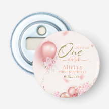 Little Miss ONE derful rose Floral 1er anniversair