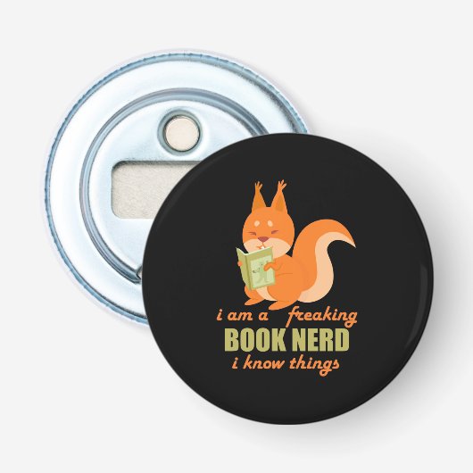 Décapsuleur Livre Nerd écureuil (Devant)