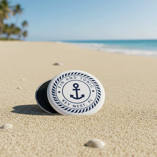 Décapsuleur Logo d'Ancre Nautical Boat Name