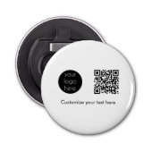 Décapsuleur Logo d'entreprise Code QR promotionnel Texte (Devant)