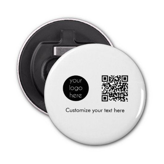 Décapsuleur Logo d'entreprise Code QR promotionnel Texte (Devant)