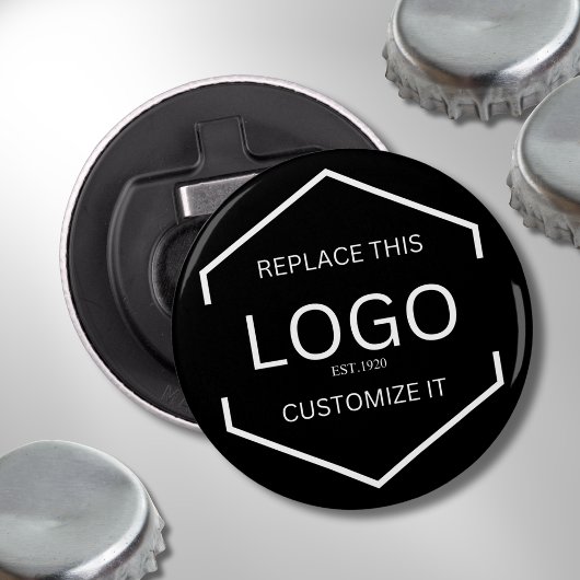 Décapsuleur Logo personnalisé Arrière - plan noir affaires pro