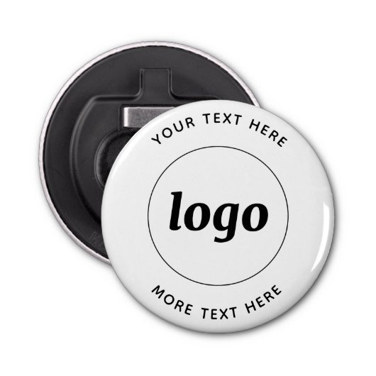 Décapsuleur Logo Simple Avec Entreprise Texte (Devant)