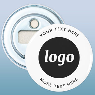 Décapsuleur Logo Simple Avec Texte Entreprise