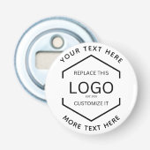 Décapsuleur Logo Texte Blanc Arrière - plan Entreprise Promoti (Devant)