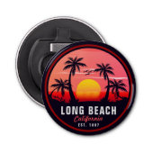 Décapsuleur Long Beach California Retro Sunset Souvenirs 80s (Devant)