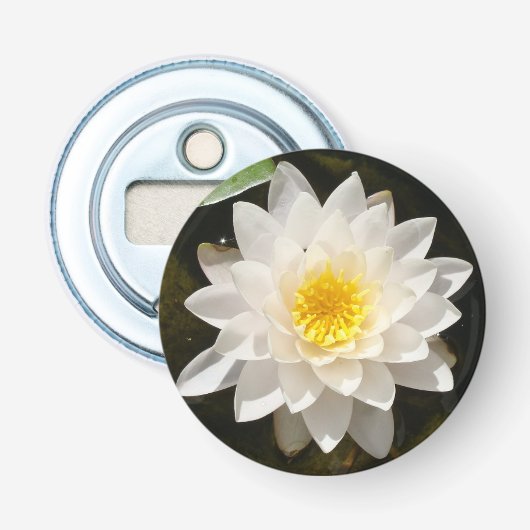 Décapsuleur Lotus Nénuphar Blanc Flottant (Devant)