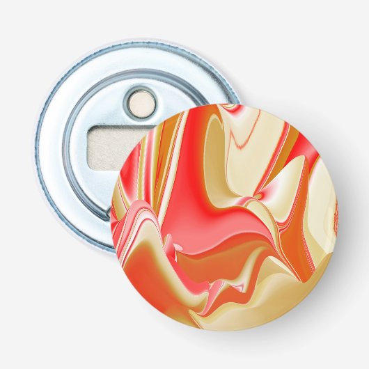 Décapsuleur Love and Gold Abstrait 3D Rainbowart (Devant)