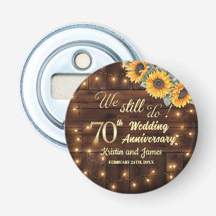 Décapsuleur Lumières de chaîne de 70e anniversaire de mariage