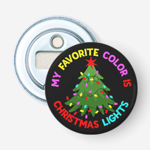 Décapsuleur Ma couleur préférée est les lumières de Noël Arbre