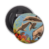 Décapsuleur Main Painted by Number | Dolphins | (Devant)