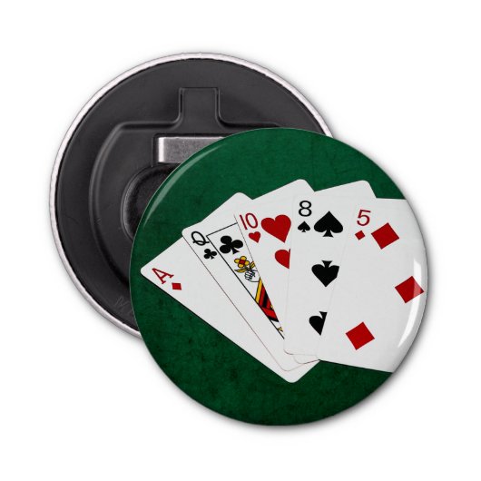 Décapsuleur Mains de poker - Carte haute - As (Devant)
