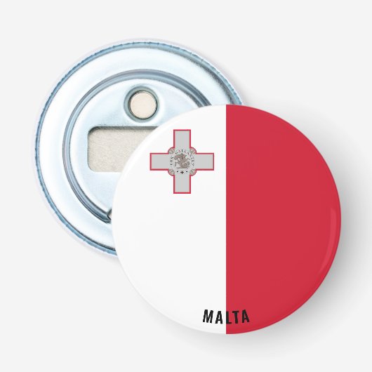 Décapsuleur Malte Drapeau délicieux Patriotique Bottle Ouvrir (Devant)