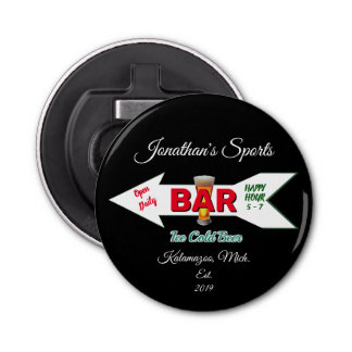 Décapsuleur Man Cave Bar Beer Soda Button magnétique