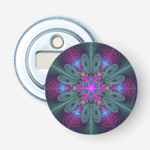Décapsuleur Mandala Coloré Frappant Art Fractal Kaléidoscope