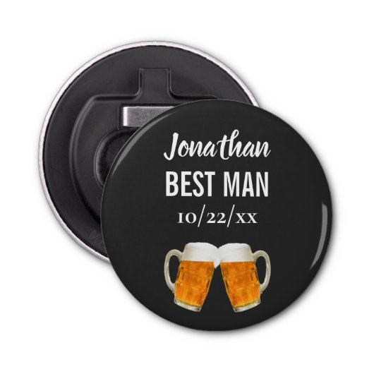 Décapsuleur Mariage Best Man Bachelor Party Favoriser la bière (Devant)