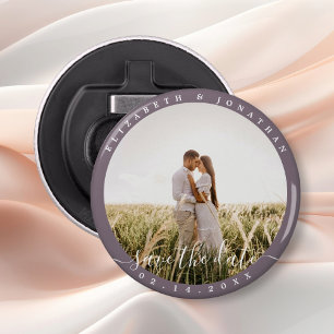 Décapsuleur Mariage photo minimaliste moderne Enregistrer la d