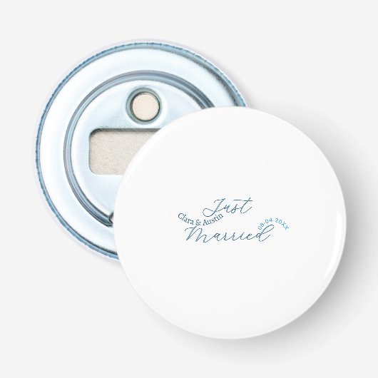 Décapsuleur Mariés add nom couple date année sim mariage (Devant)