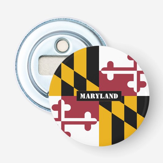 Décapsuleur Maryland Drapeau & Maryland, États-Unis fête / spo (Devant)