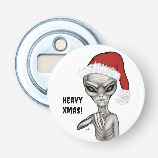 Décapsuleur Mauvais Alien, Lourds Noël ! (Devant)