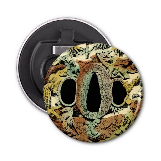 Décapsuleur Médaillon asiatique doré par Vision Studio (Devant)